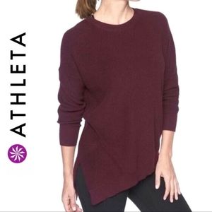 ATHLETA Rest Day Asym Crewneck Sweater
